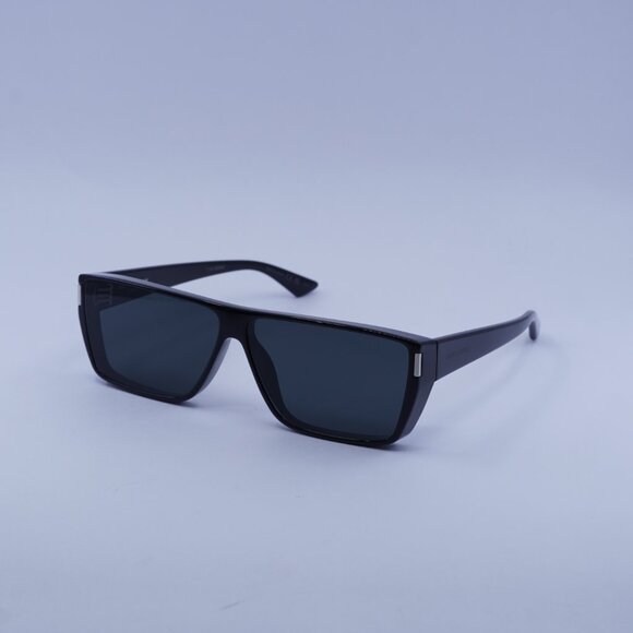 Saint Laurent SL 757 001 Sunglasses Black Square Frame, Dark Grey Lenses - Picture 4 of 10